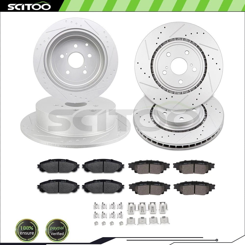 Brake Rotors and Pads Kit for Toyota Highlander (2014–2016)