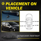 Front Right Passenger Side Exterior Door Panel Handle for Toyota Corolla (2014–2019)