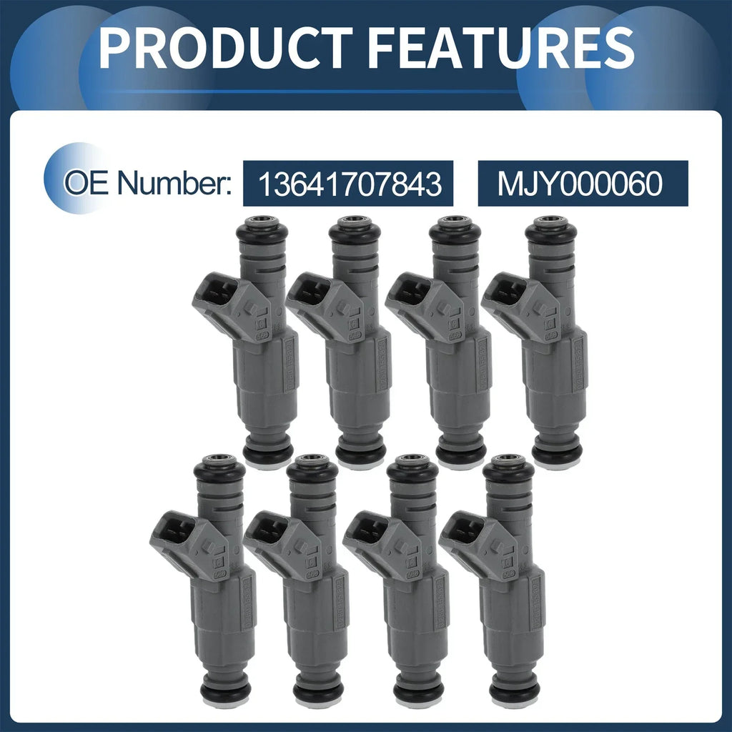 Fuel Injector 4.4L 8 Pcs for BMW 540i Base (1999 - 2003)