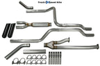 2.5" Dual Exhaust Kit for Toyota Tundra (2014–2021) Glasspack Black Tip