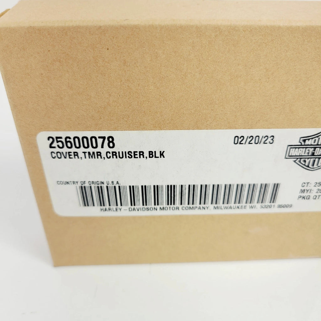 Genuine Harley-Davidson Timer Cover Medallion Insert 25600078 Black (2017–2024)