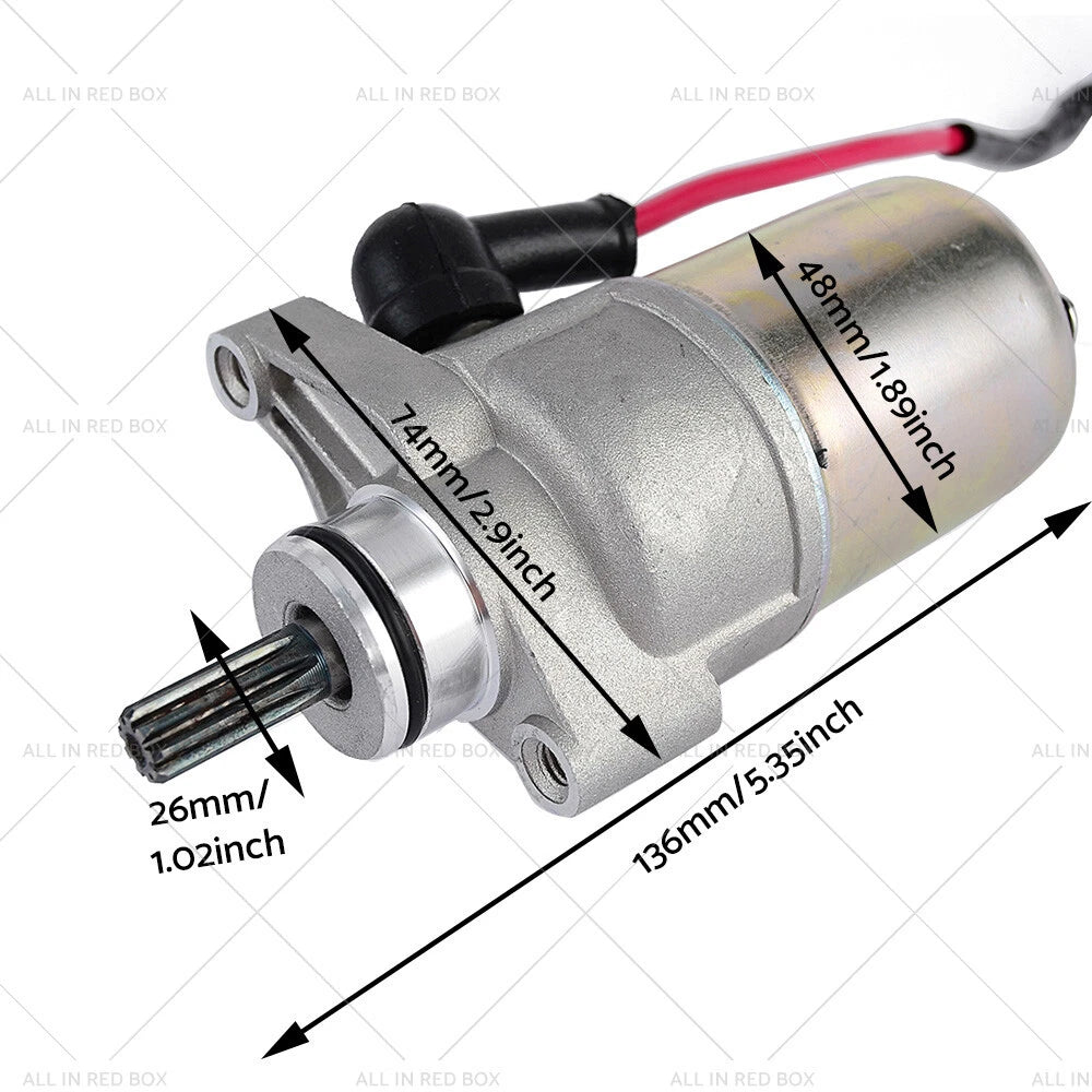 12V Starter Motor for Yamaha TTR50E TT-R50 (2005–2017) TTR90 TT-R90 (2004–2007)