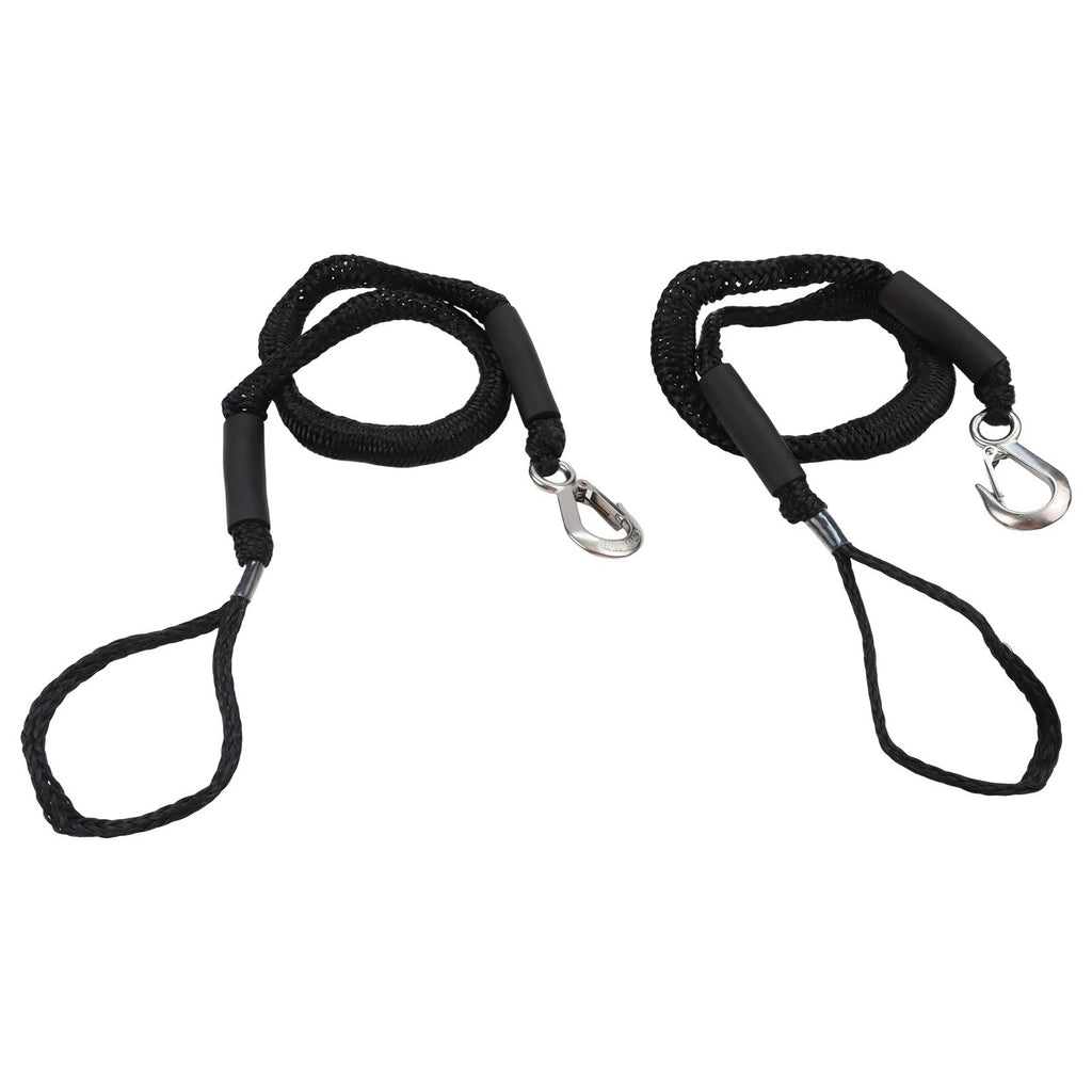4FT Elastic Dock Line Rope with Stainless Snap for Kayak and Small Boats