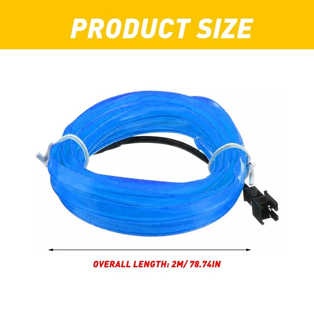 Bright Blue LED Strip Light for Auto Car (2010–2023)