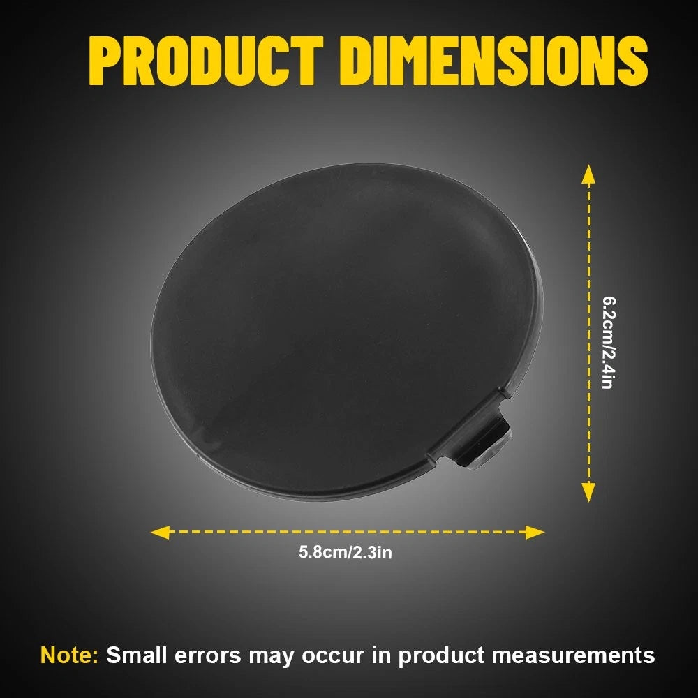 Set of 2 Rear Bumper Tow Hook Cover Caps for Mazda 3 (2014–2018)