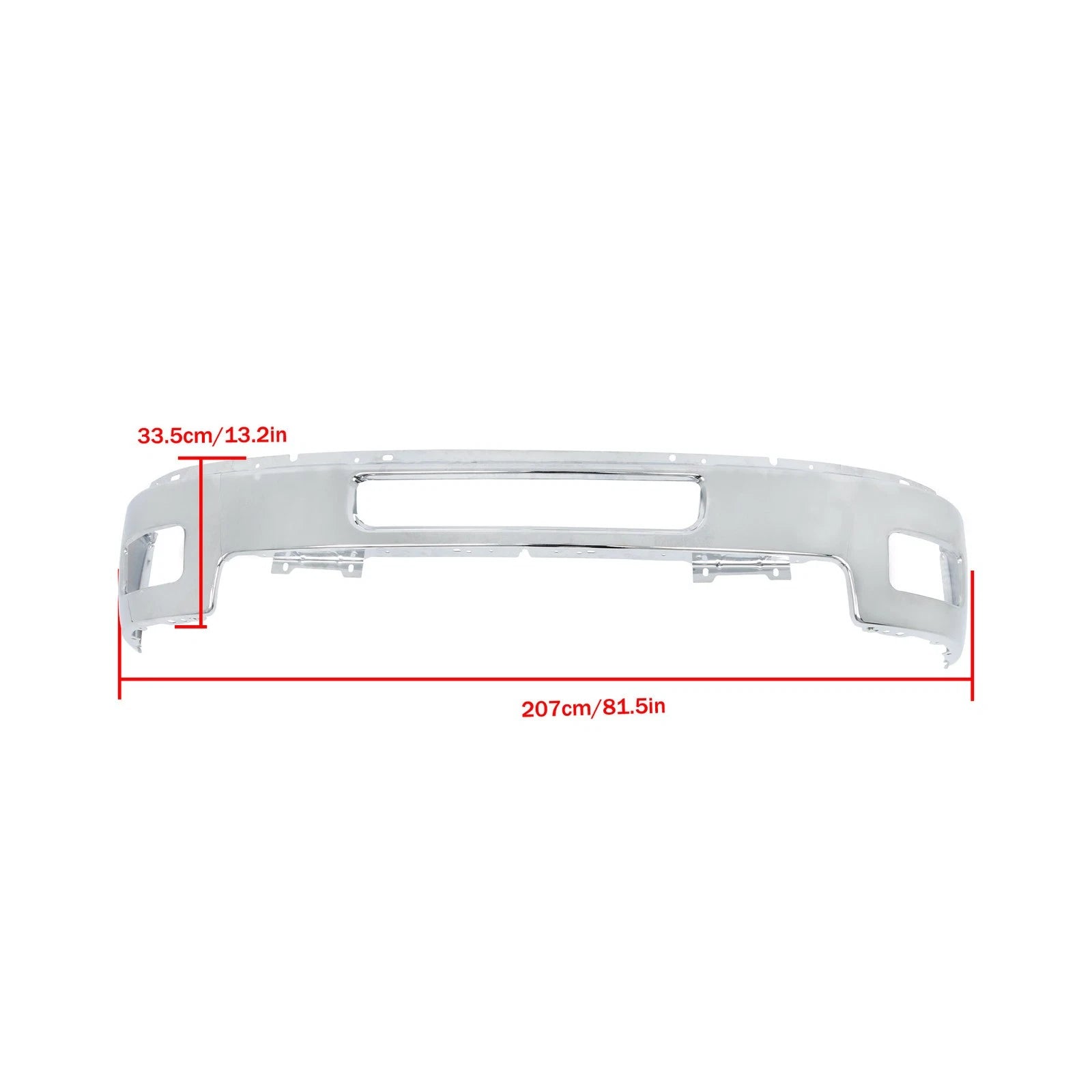 Front Bumper Split Chrome for Chevy Silverado 2500 3500 (2011–2014)