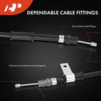 2Pcs Rear Parking Brake Cable for Chevrolet Malibu (2006–2009)
