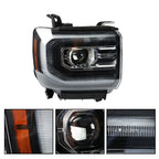 Full LED Projector Headlight for GMC Sierra 1500 (2016-2018) Right RH