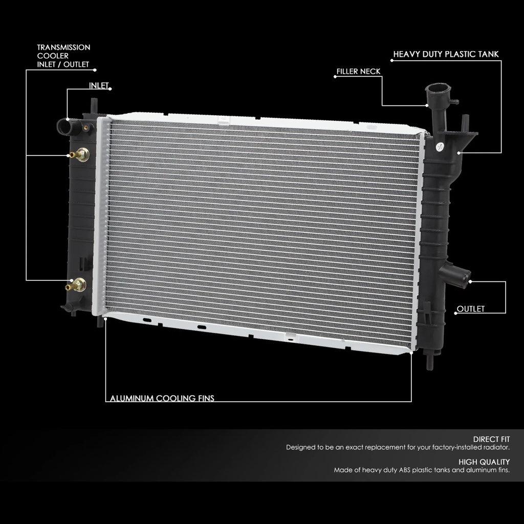 Aluminum Core Radiator for Ford Tempo Ghia 2.3L 3.0L (1992–1994) DPI 1322