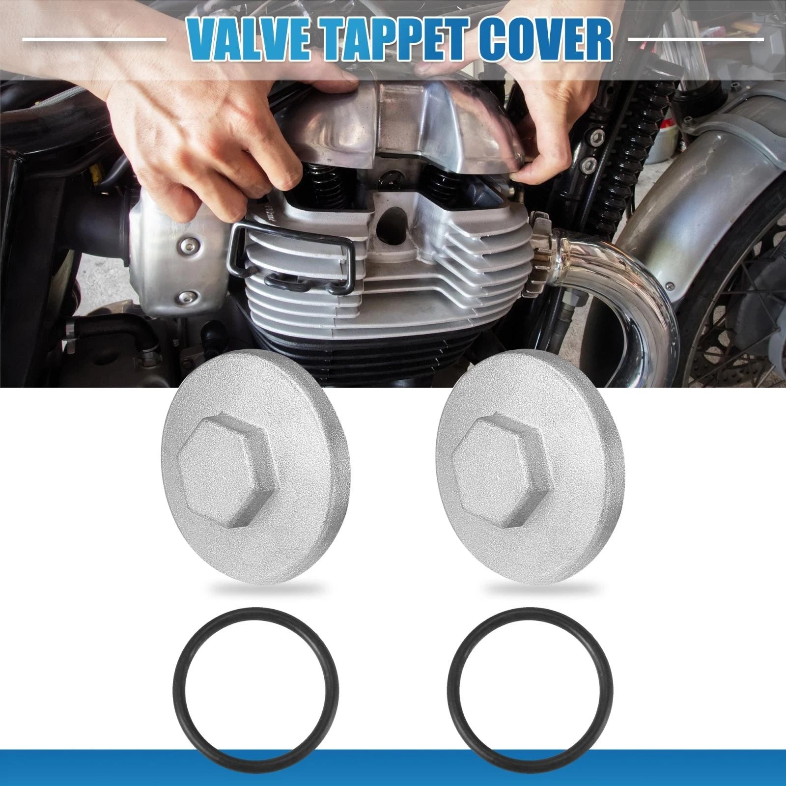 2Pcs Tappet Covers Valve Caps for Honda CB350 CB750 GL1000 VTX1800C (1970–2006)