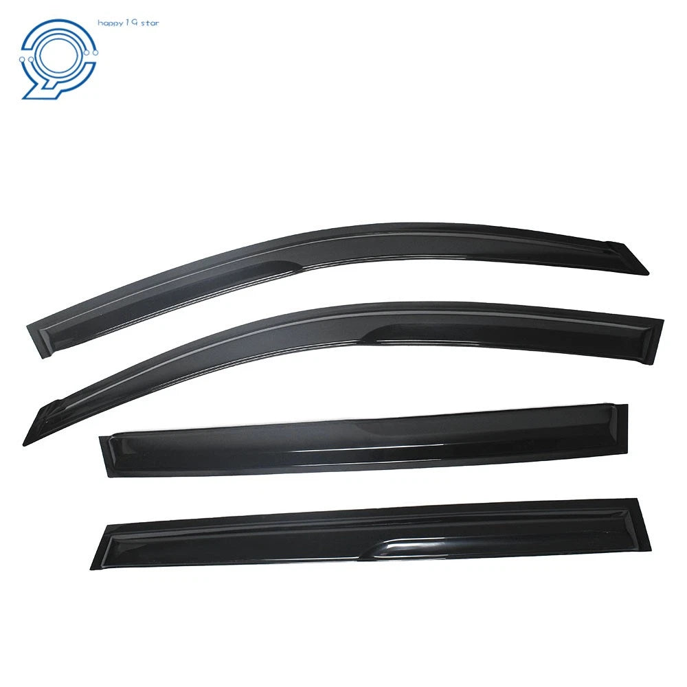 Set of 4 Black Vent Window Visors for Toyota RAV4 (2006-2012)