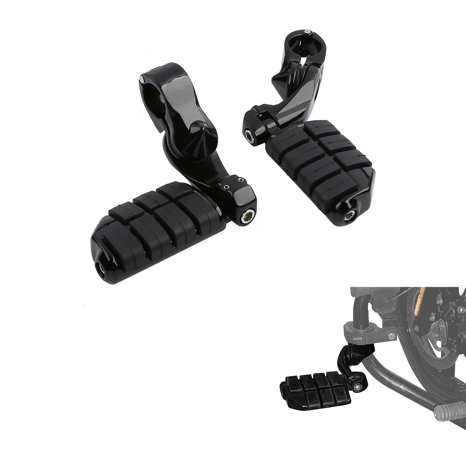 1.25" Highway Foot Pegs for Harley Touring, Street Glide, Road King (US)