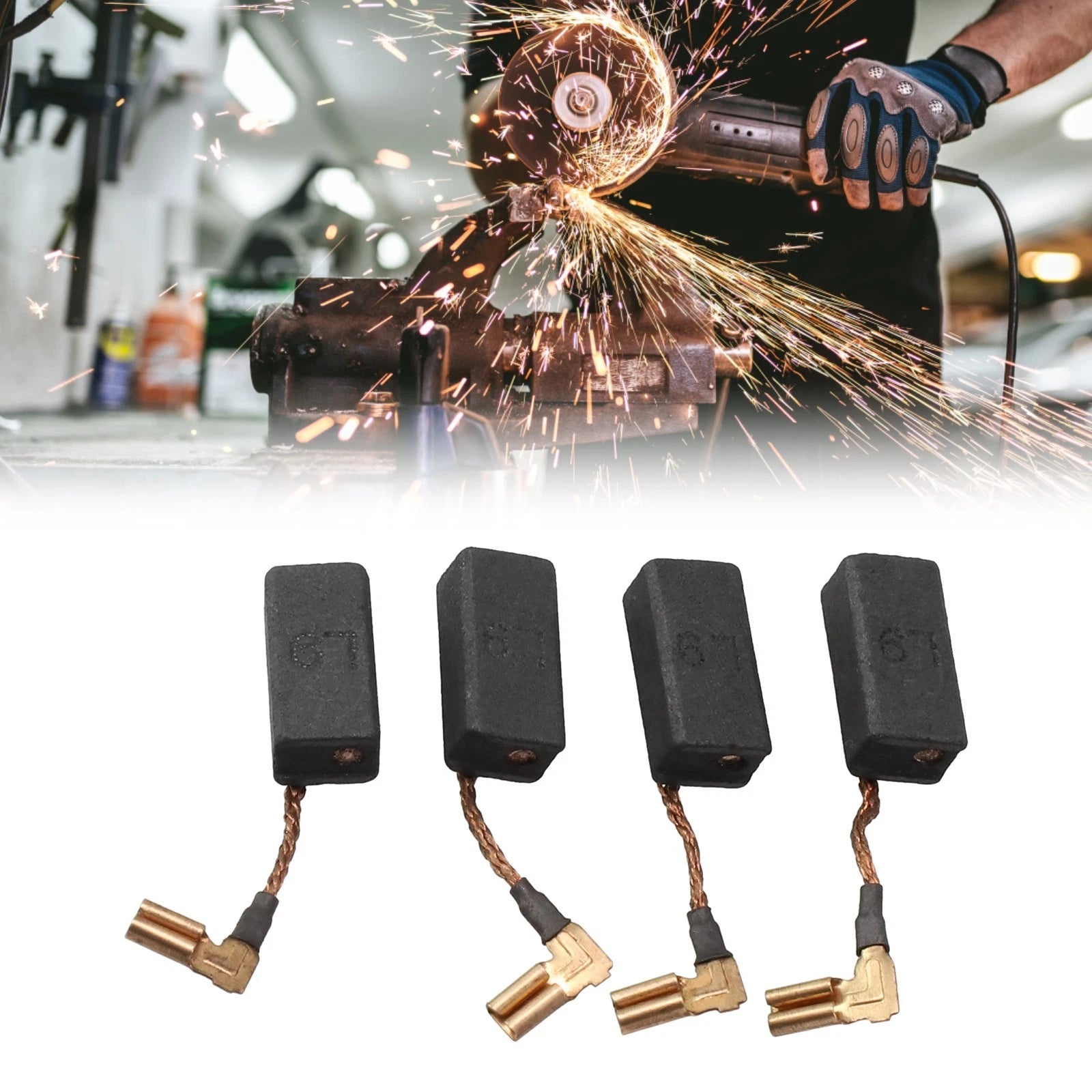 Carbon Brushes for DWE4120, DWE4120N, N097696 (Motorcycle)
