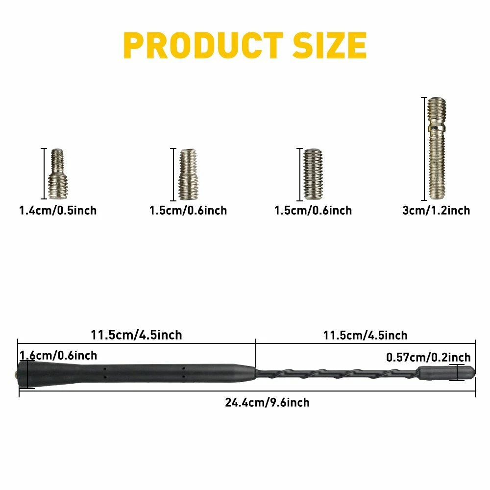 9" Carbon Fiber Short Antenna for Toyota (Universal Fit)