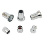 Valve Stem Hex Cap+Sleeve Cover Chrome Car Truck Tire Wheel Tyre