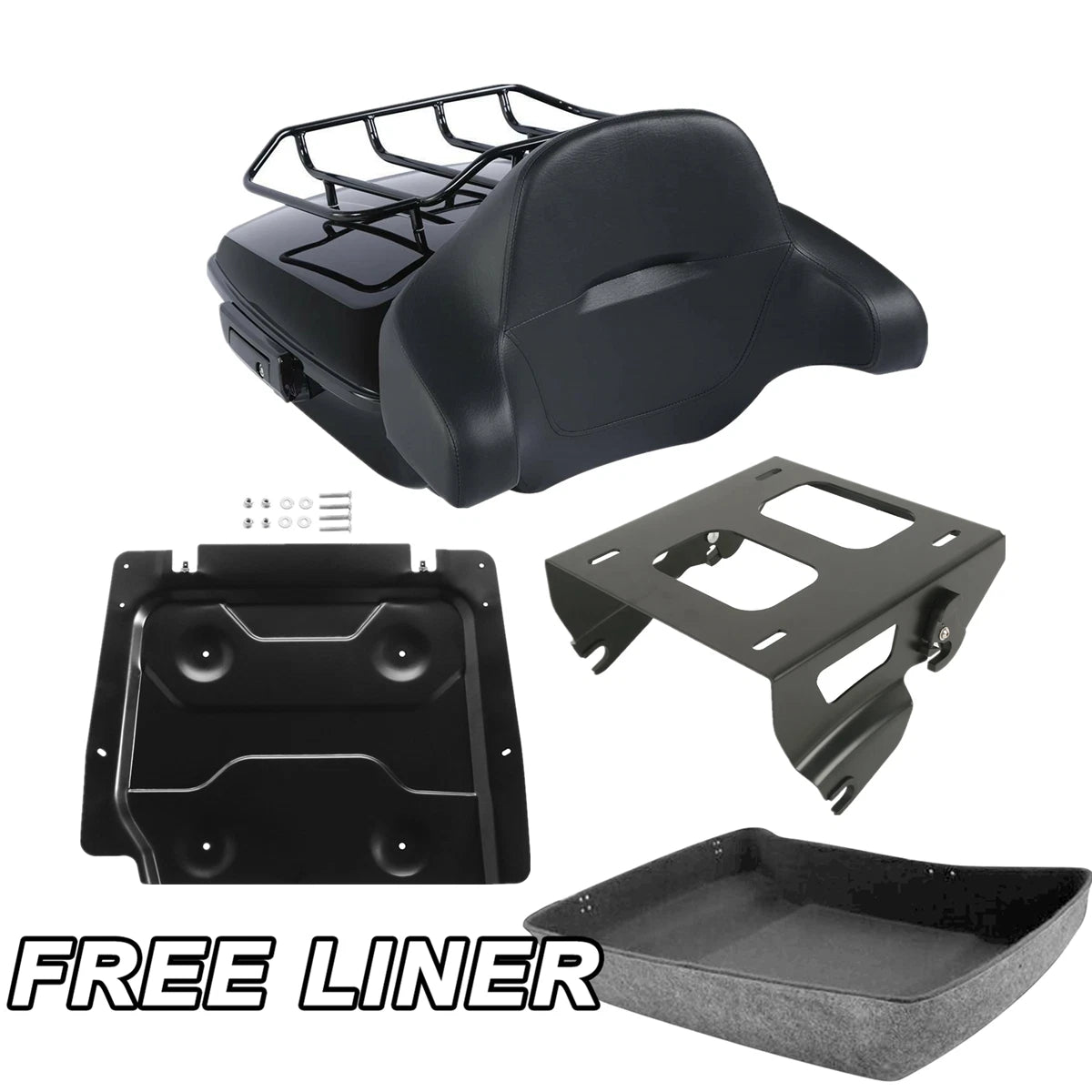 Chopped Trunk Solo Mount Rack Plate for Harley Electra Glide (2014–Present)
