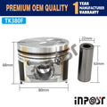 Set of 3 Piston Set W Rings for Thermo King TK380 TK380F TK3.80