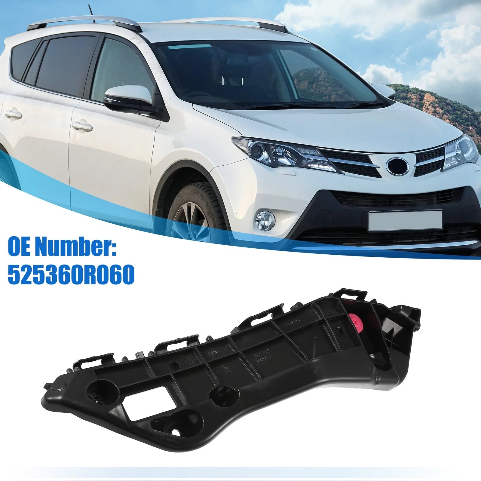 Left Side Front Bumper Mounting Support Bracket No. 525360R060 for Toyota RAV4 (2019–2023)