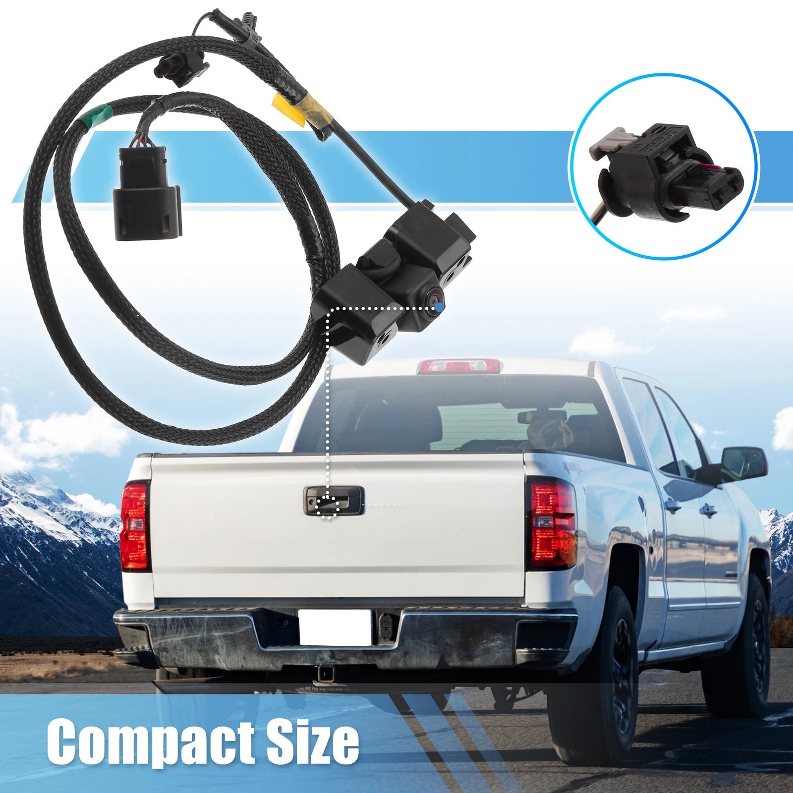 Rear View Backup Camera for Chevy Silverado 1500, GMC Sierra 1500 (2014–2019)