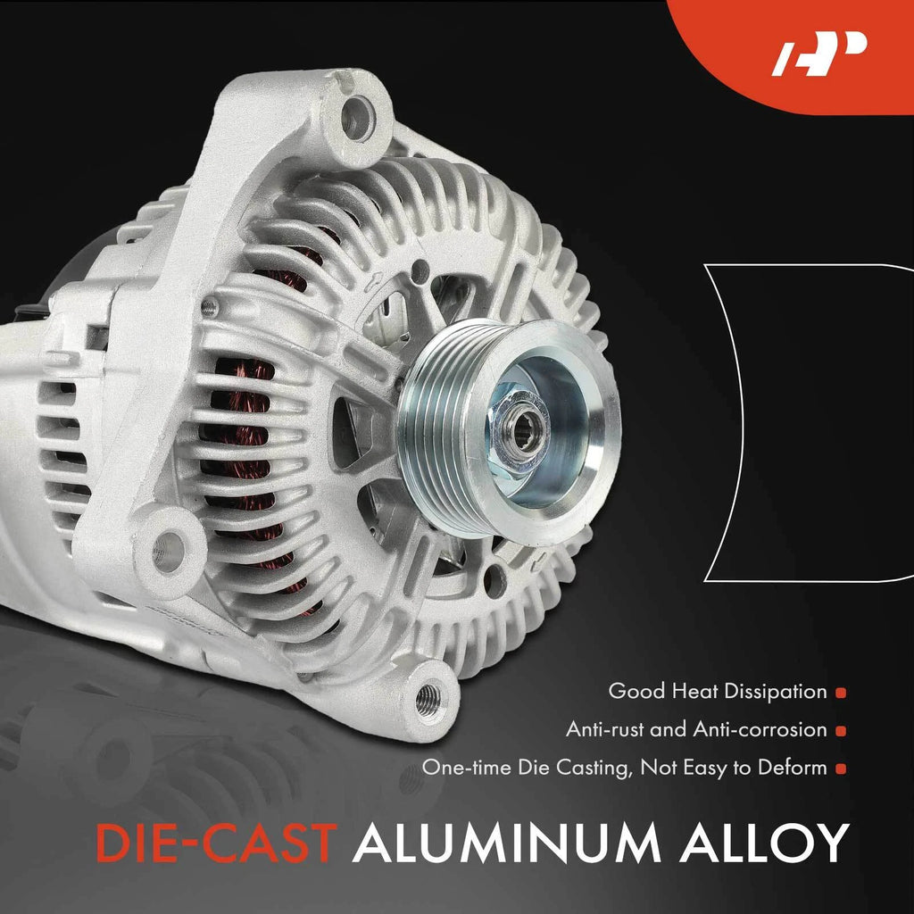 Alternator for BMW X5 (2009–2013) 220 Amp 12 Volt 6-Groove Pulley
