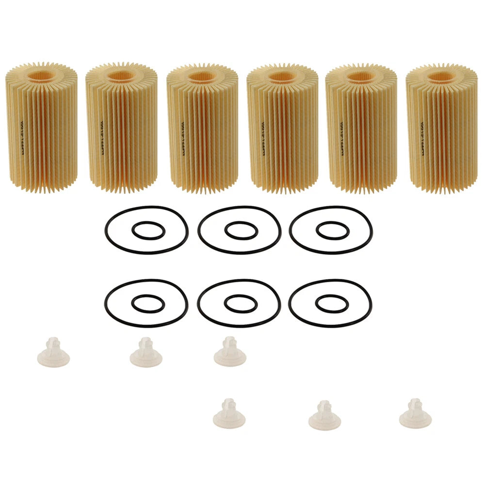 Set of 6 Engine Oil Filters for Toyota Lexus (OEM)
