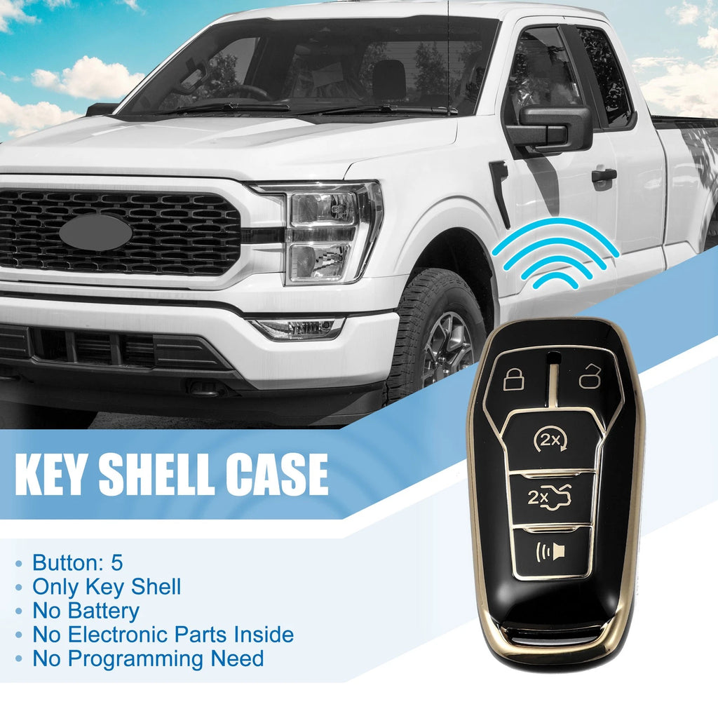 TPU Remote Key Fob Case Cover 5 Button for Ford Fusion F150 (2013–2020)