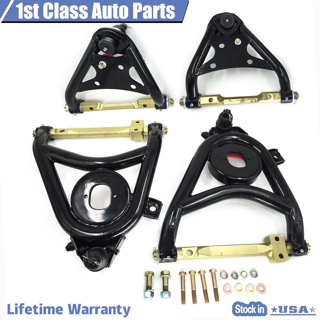 Set of 2 Tubular Control Arms for Chevy Impala Bel Air (1958–1964)