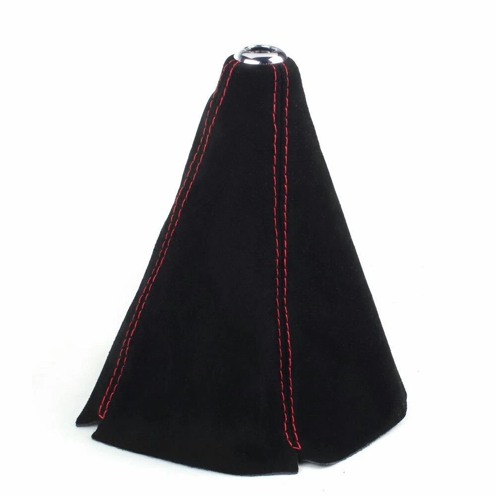 Leather Alcantara Shift Knob Boot Cover for
