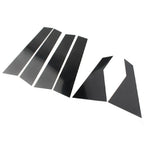 6 x Black Door Window Trim Covers for Kia Forte (2019-2024) Sedan