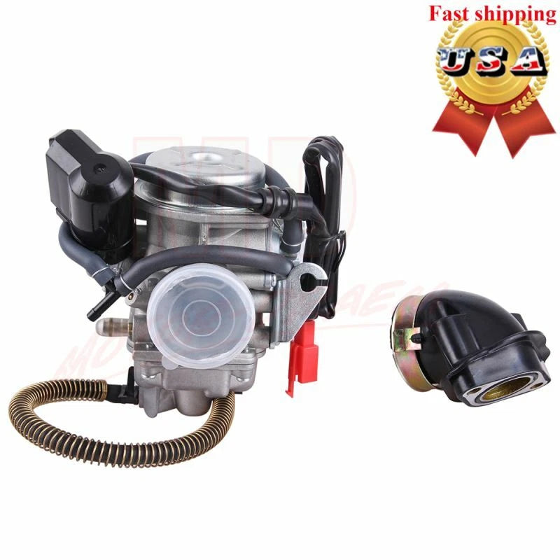 24MM Carburetor for Chinese GY6 Scooter Go Kart 150CC (2000–2023)