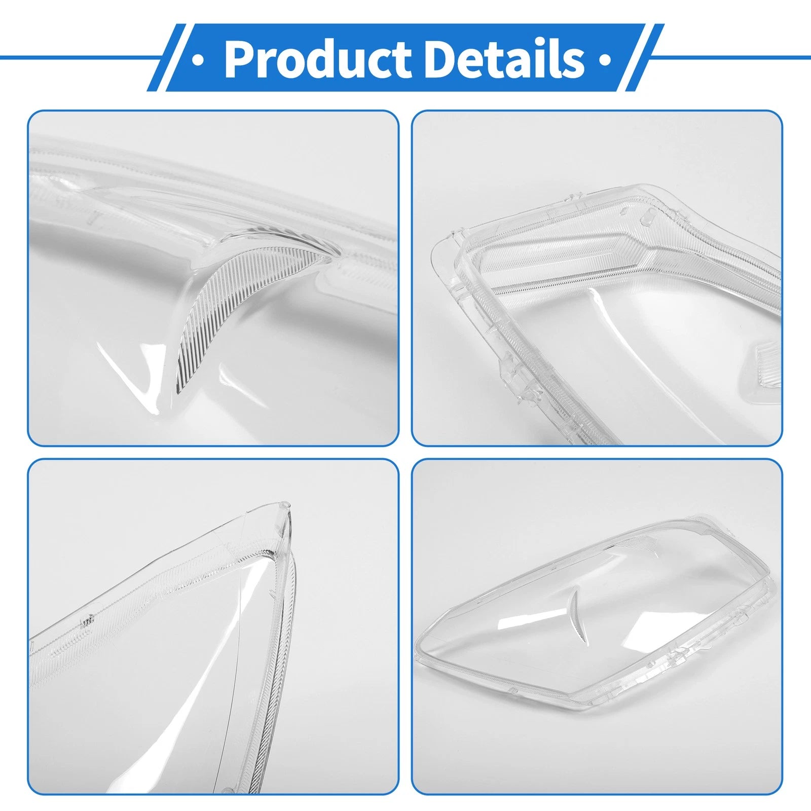 Headlight Lens Cover for Toyota RAV4 (2009–2012) PC Clear