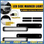 4X Smoked Lens Side Marker Signal Turn Light for Ford Bronco/F-Series/E-Series