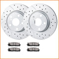 Front Brake Rotors + Ceramic Pads for Toyota Camry Avalon (2012–2017)