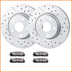Front Brake Rotors + Ceramic Pads for Toyota Camry Avalon (2012–2017)