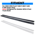 Set of 2 Side Rail Top Molding Covers for Ford F250 F350 Super Duty (2002–2016)