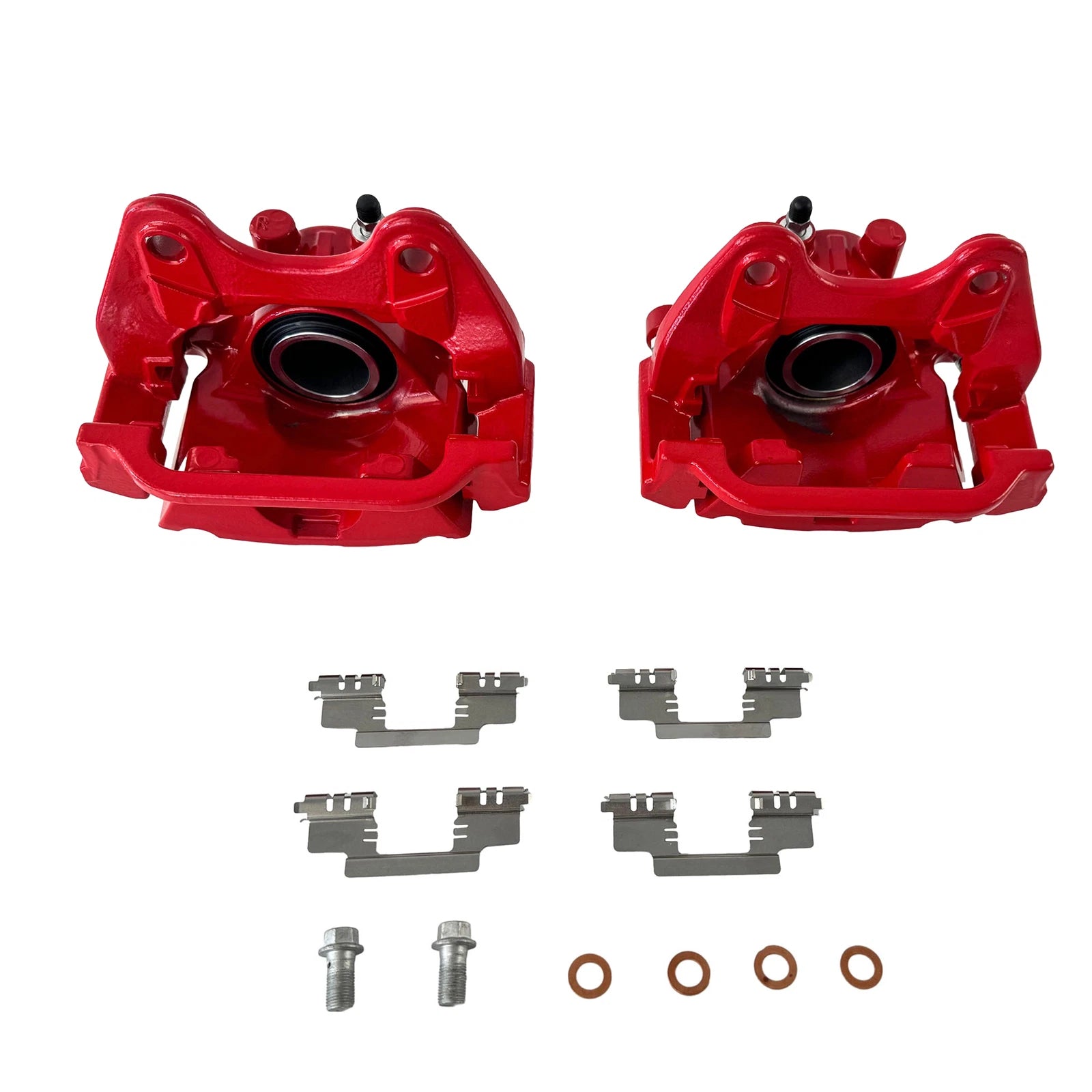 Pair Rear Red Calipers for Cadillac Escalade Chevrolet Silverado (2007–2020)