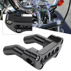 4" Tall Pullback Handlebar Riser 5-Hole Clamp for Harley Tour Super