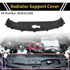 Radiator Support Cover for Hyundai Sonata (2015–2019) No. 86361C1000 ABS Black