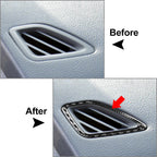 Carbon Black Dashboard Air Vent Outlet Cover Trim for Jeep Cherokee (14-23)