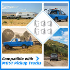 Set of 4 Mounting Clamps for Truck Cap Topper Shell