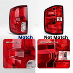 LED Tail Light Left Driver for Chevy Silverado 1500 High Country / LTZ (2016–2018)