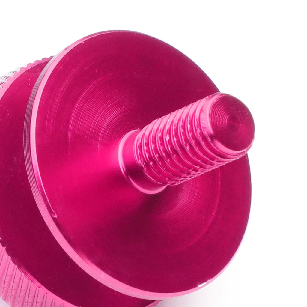 Set of 4 Aluminum Pink Spiky Bumper Quick Release Fasteners