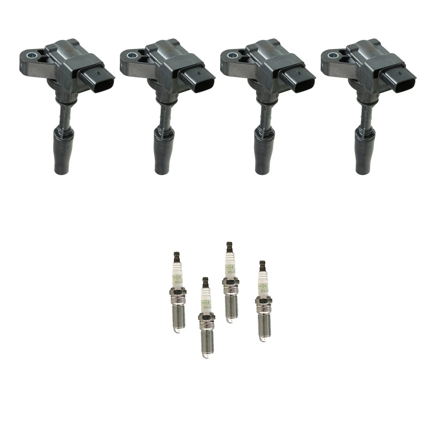 Set of 4 NGK Ignition Coils & Platinum Spark Plugs for Colorado Envision Malibu