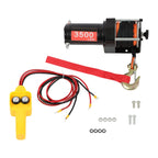3500lbs Electric Winch with 39ft Synthetic Rope for Off-Road Vehicles