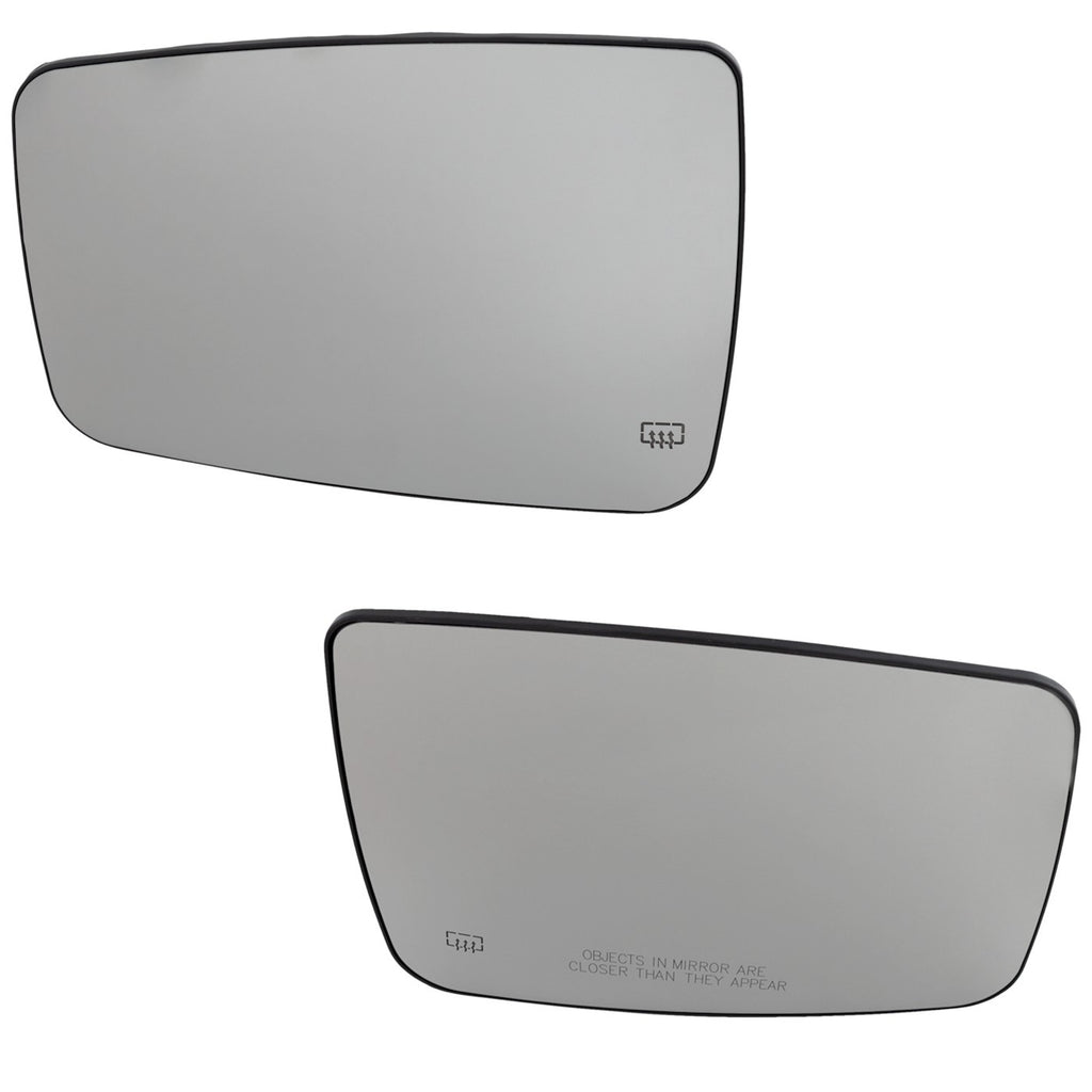 Heated Mirror Glass Set for Ram 1500 (2011–2018) with Backing Plate