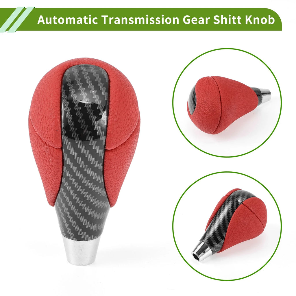 Automatic Gear Shift Knob for Lexus ES350 (2007–2015) Red Black Faux Leather