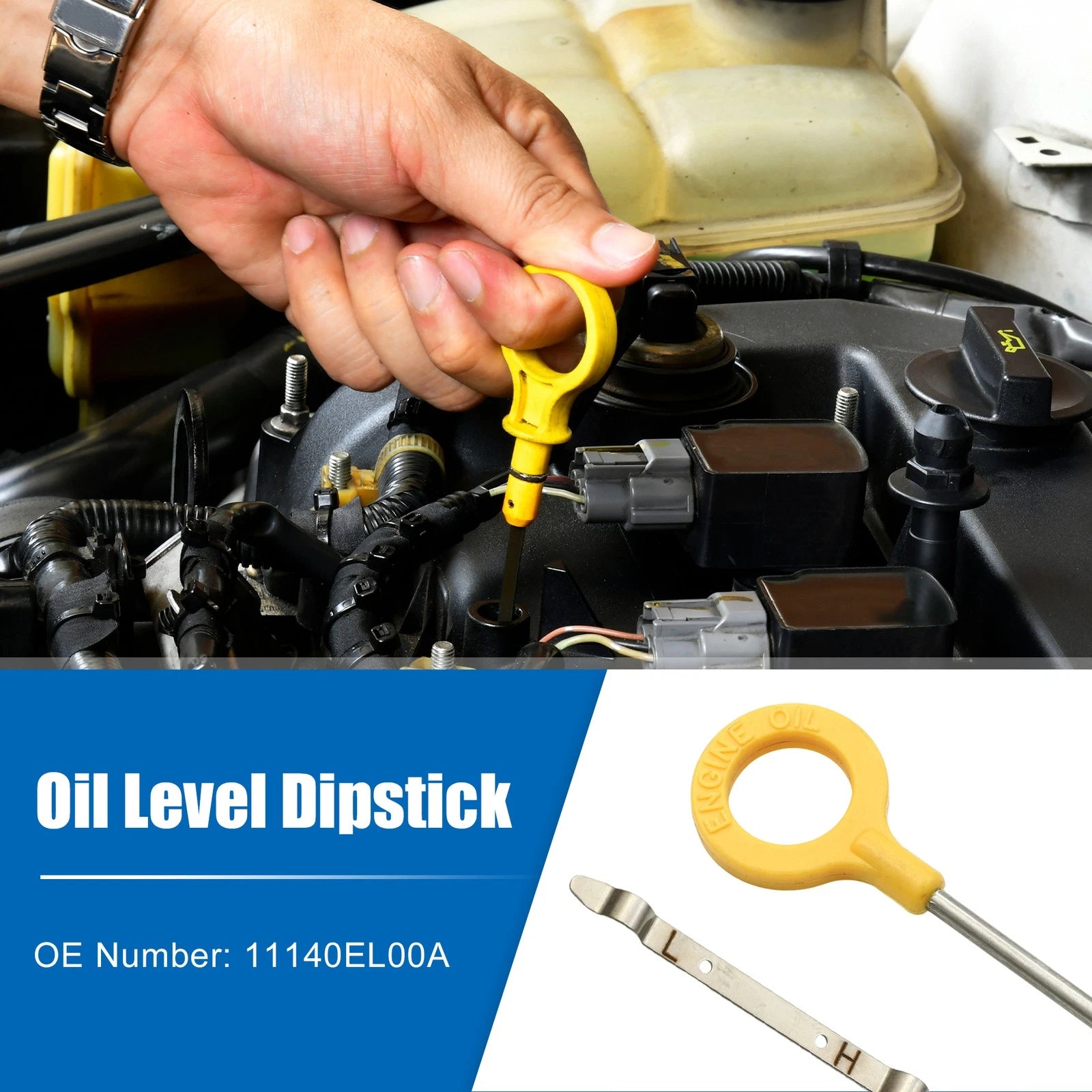 Engine Oil Fluid Level Dipstick for Nissan Versa (2007–2019) No. 11140EL00A