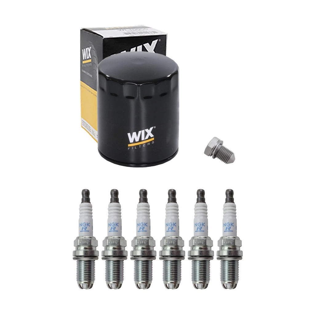 Wix Engine Oil Filter & NGK 6 Laser Platinum Spark Plugs for A4 Quattro (2002–2008)