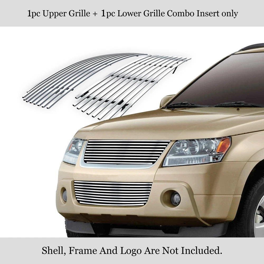 Stainless Grille Insert Combo for Suzuki Grand Vitara (2006-2012)