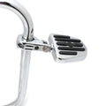 Chrome 1 1/4" Gear Skull Foot Peg Footrest w/ P-Clamp Kit for Harley Sportster